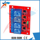 módulo de relé do canal 5V/12V 4/placa de expansão para Arduino (placa vermelha)