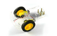 Dois pequenos amarelos brancos conduzem o jogo esperto 20cm x 15.5cm x 6,5 cm do robô de Diy do carro