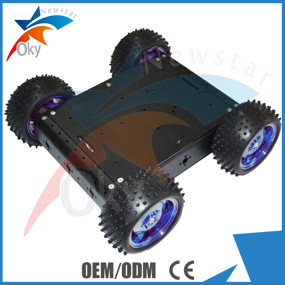 Plataforma esperta elétrica de alumínio do robô do carro da movimentação do jogo 4WD do robô de Diy do carro de RC