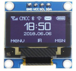 SSD1306 0,96 módulo de série da exposição de diodo emissor de luz da terra 128X64 OLED LCD da polegada IIC I2C para Arduino