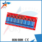 painel de controlo do módulo de relé de 5V/12V Arduino 8 com isolamento do acoplador ótico