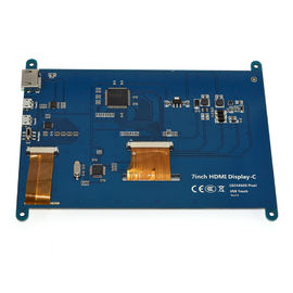 7 telas tácteis capacitivos W/HDMI de HDMI da polegada 1024 x 600 com exposição do LCD do cabo