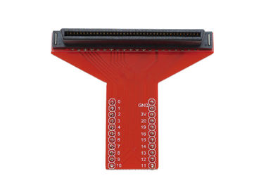 Tipo vermelho a favor do meio ambiente adaptador dos componentes eletrônicos T do protetor para Microbit