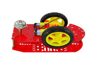 Robô do carro de Arduino da movimentação de duas rodas multi - furo com cor vermelha/amarelo