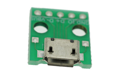 módulo micro USB do sensor do Pin Arduino de 2.54mm para mergulhar o B fêmea do soquete com placa de adaptador de solda