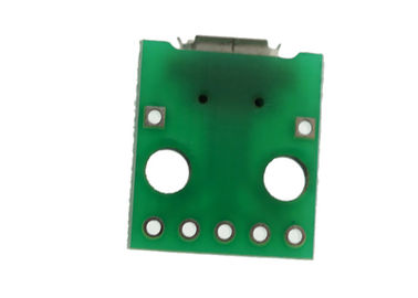 módulo micro USB do sensor do Pin Arduino de 2.54mm para mergulhar o B fêmea do soquete com placa de adaptador de solda