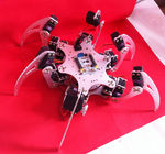 Aranha hexápoda biônico educacional prateada de 6 pés do robô de Diy Arduino DOF