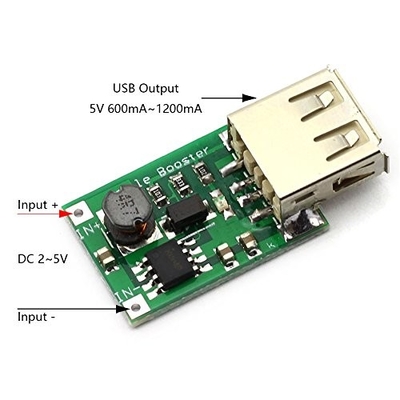 cor verde de módulo de fonte de alimentação do módulo 5V do sensor de Arduino do impulso 1200MA