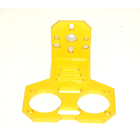 Suporte fixo do suporte HC-SR04 para o milímetro da espessura da cor 2,8 - 3,1 do amarelo do sensor da distância
