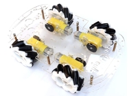 robô Omnidirectional plástico das rodas de 65mm com acoplamento do motor do TT