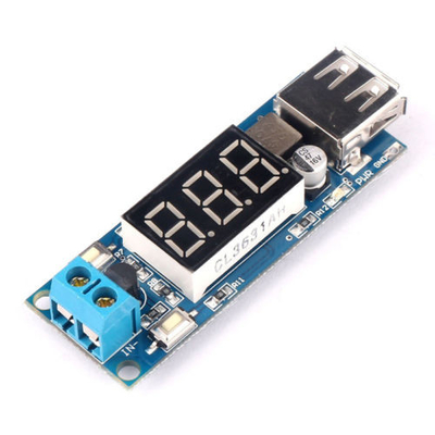 2 em 1 módulo de poder abaixador do carregador de 5V USB
