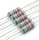 jogo branco do resistor de filme do carbono 1W para produtos eletrônicos