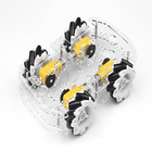 Chassi esperto Kit For Mecanum do carro da roda 4WD transparente plástica
