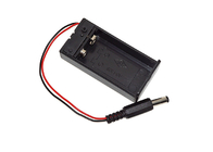Caixa 9V do conector de bateria da tomada masculina de 5.5MM com SOBRE FORA do interruptor