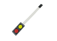 Dois botão vermelho e amarelo Mini Membrane Switch Panel 20x40MM