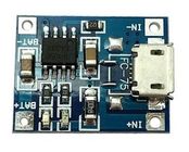 Micro placa do carregador de USB para o diodo emissor de luz da bateria/íon de lítio de Arduino 1A