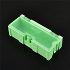 Caixa de armazenamento durável do verde SMD, caixa plástica dos componentes eletrônicos