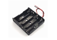 caixa de armazenamento lisa do PVC do suporte da bateria 4AA de 5.7x6.2x1.5cm com ligação de fio