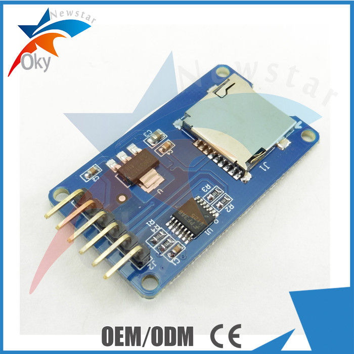 Módulo do leitor de cartão do TF do micro cartão do SD mini para leitor do soquete do cartão do armazenamento do TF de Arduino/entalhe
